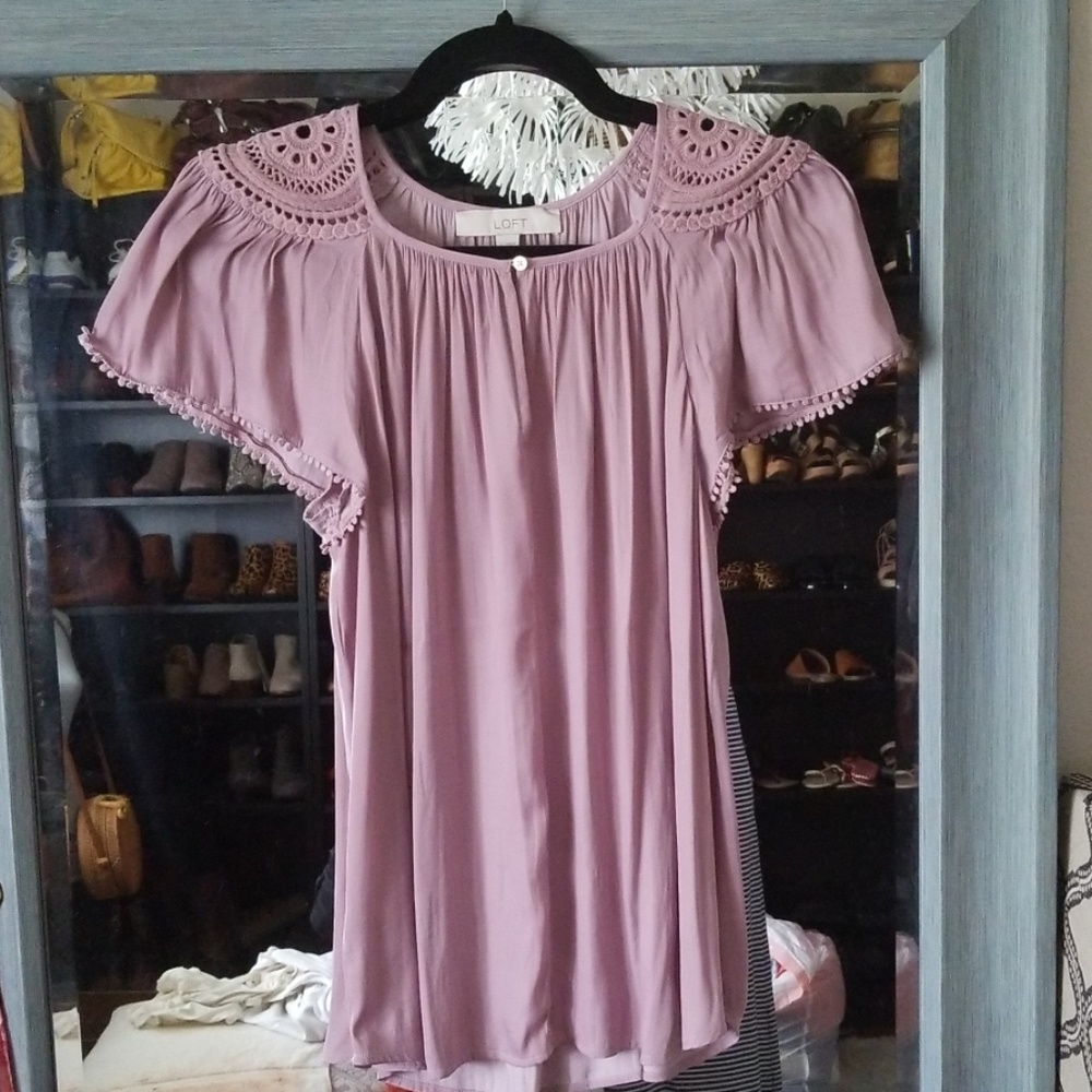 Ann Taylor Loft lavender blouse